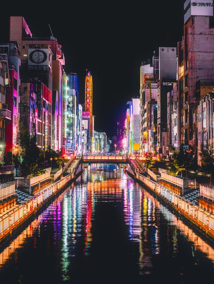 Osaka di notte: Dotonbori