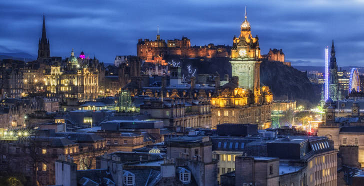edimburgo di notte