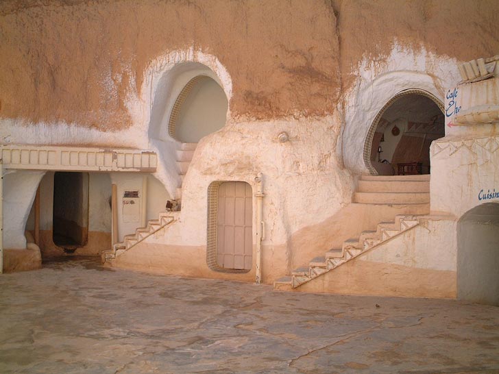 guerre stellari location Tatooine location Tunisia