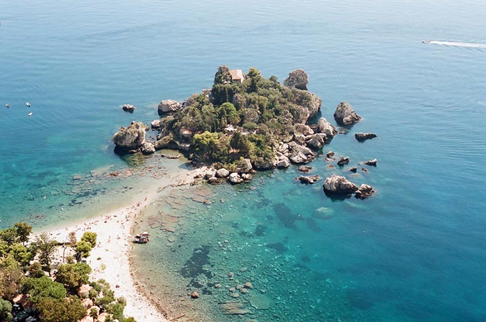 spiaggia Isola Bella, Sicilia